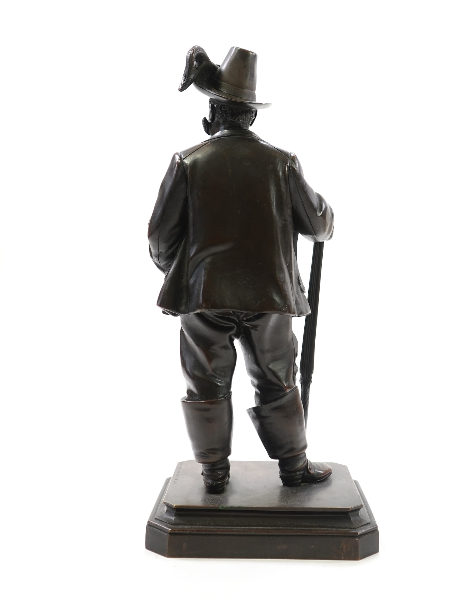 Antonio Pandiani (1838-1928). A bronze study of Victor Emmanuel II of Italy